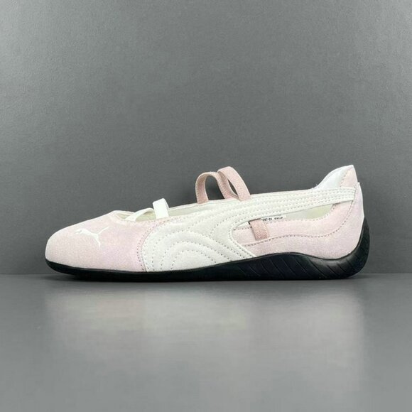 Puma Double-Strap Pink Thin-Soled Dance Shoes - Picture 8 of 10